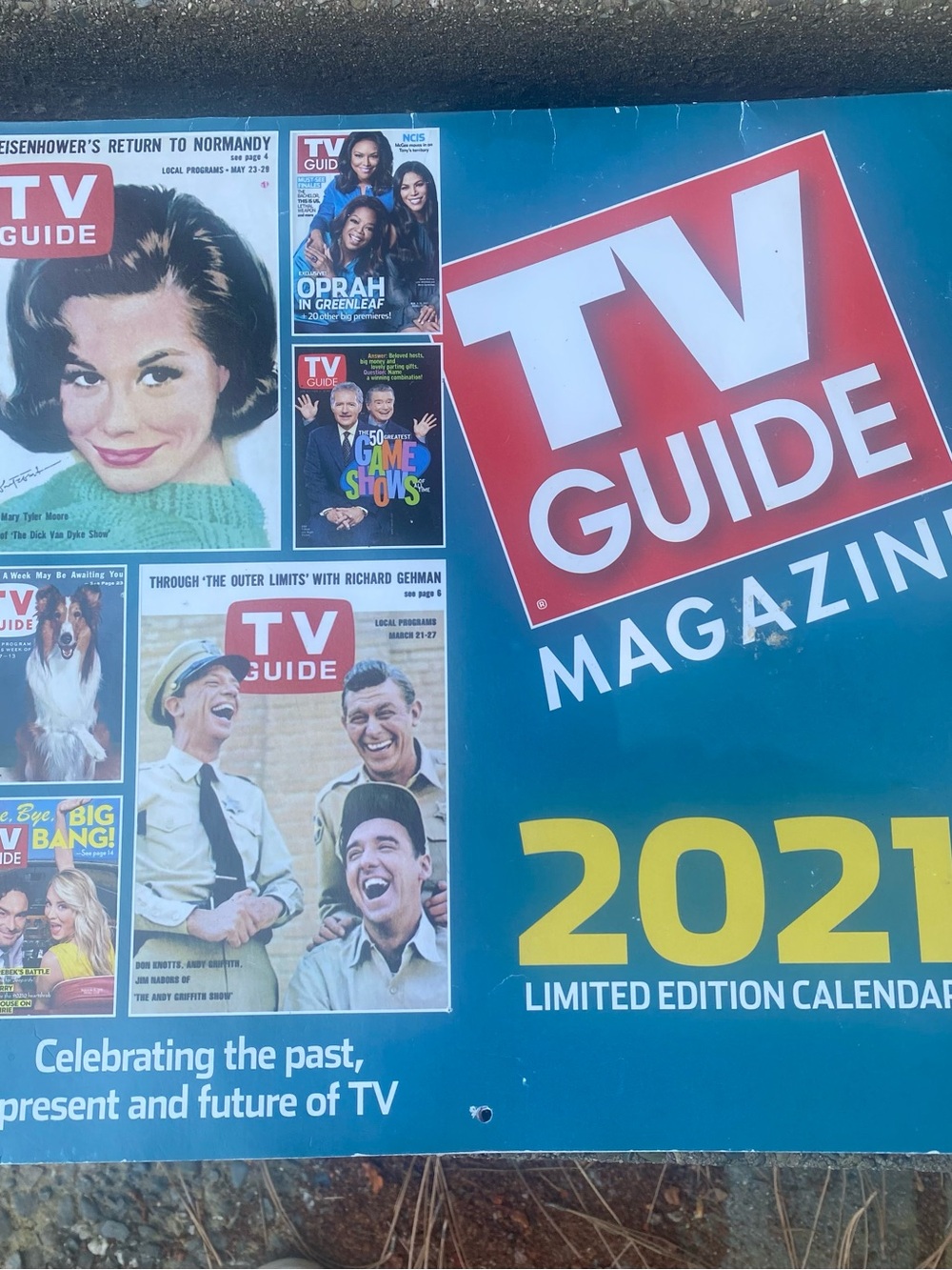 TV Guide Wall Calendar Celebrating the Past and Present and Future of TV 2021
